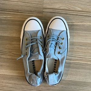 Light blue slip on Converse